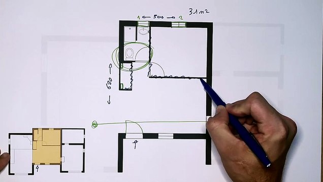 Comment aménager 31 m² avec entrée, WC et suite parentale ? 2 scénarios comparés