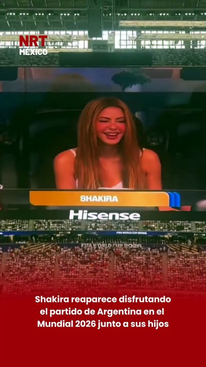 Shakira disfruta partido de Argentina en el Mundial 2026 junto a sus hijos