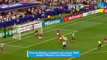 Checho Batista, campeón del mundo 1986, elogió a Messi y a la Selección
