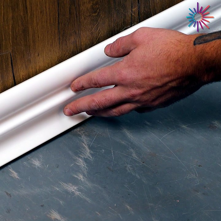 Easy DIY floor spacer trick  🛠️