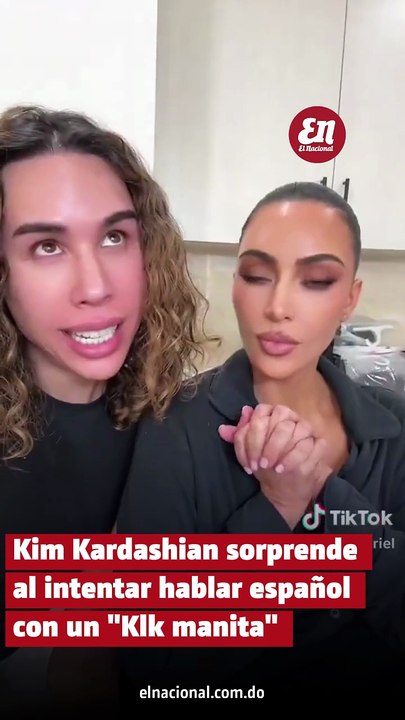 Kim Kardashian sorprende al intentar hablar español con un "Klk manita"