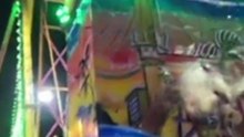 Brinquedo sustentado por cadeira em parque de diversões assusta frequentadores no Ceará