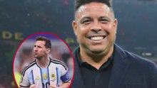 Le enseñan a Messi lo que dijo de él Ronaldo Nazario hace unos días y esta es su reacción...