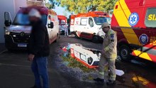 Bombeiros atendem vítima que levou facada no Bairro Interlagos