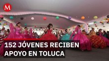 152 quinceañeras en vulnerabilidad celebran en Toluca con iniciativa 'Sueños de Esperanza' del DIF