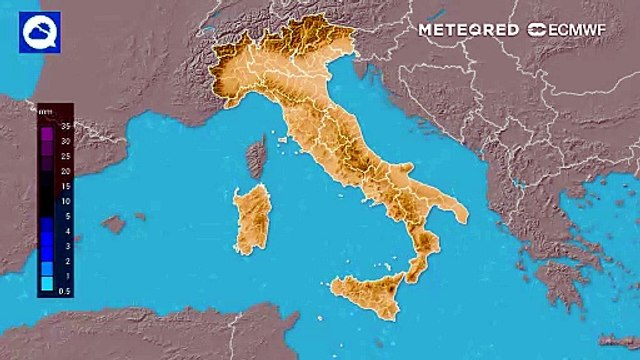 Mercoledì 24 giugno 2026, Temporali sull'Italia