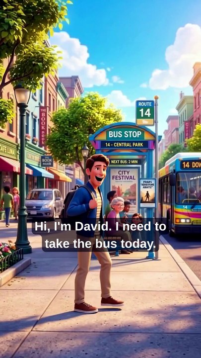 Learn English on the Bus 🚌 | Simple English Story for Beginners | Repeat After Me