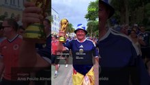 Miami Beach ficou azul! ‘Invasão escocesa' tem até gaita de fole antes de jogo com o Brasil