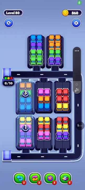 Car Sort Puzzle Level 80-85