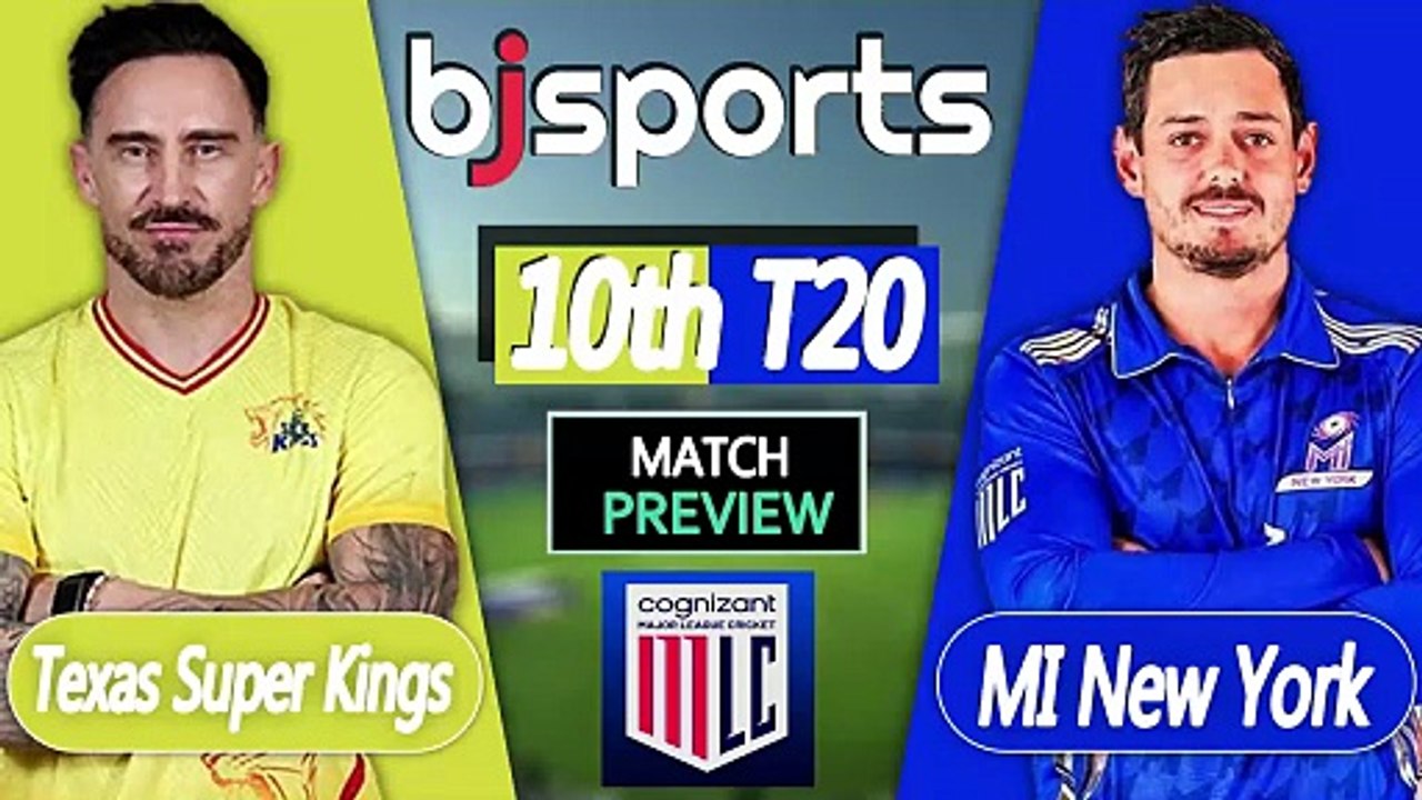 Major League Cricket 2026 | MI New York vs Texas Super Kings 10th T20 Match Preview