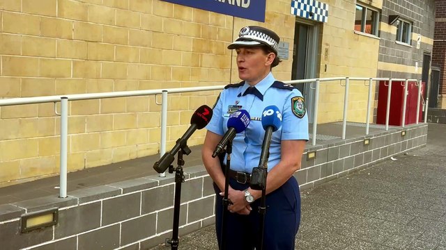 Superintendent Christine McDonald speaks to media after arrests were made in relation to a firebombing