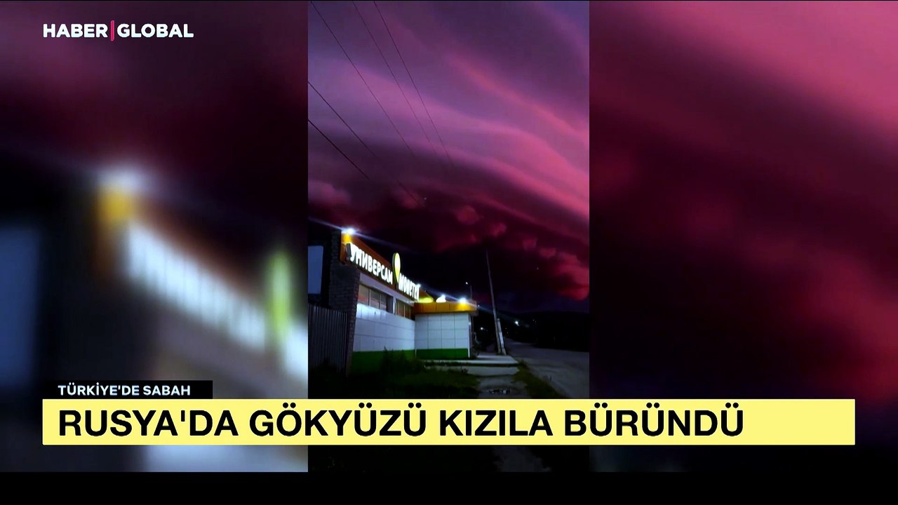 Rusya’da şiddetli fırtına ve toz bulutu masalsı görüntüyü ortaya çıkardı