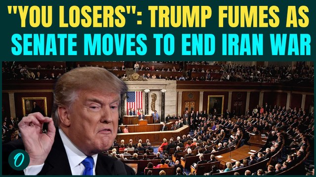 “They Are Losers”: Trump BLASTS Senators After They Pass Resolution To End Iran War