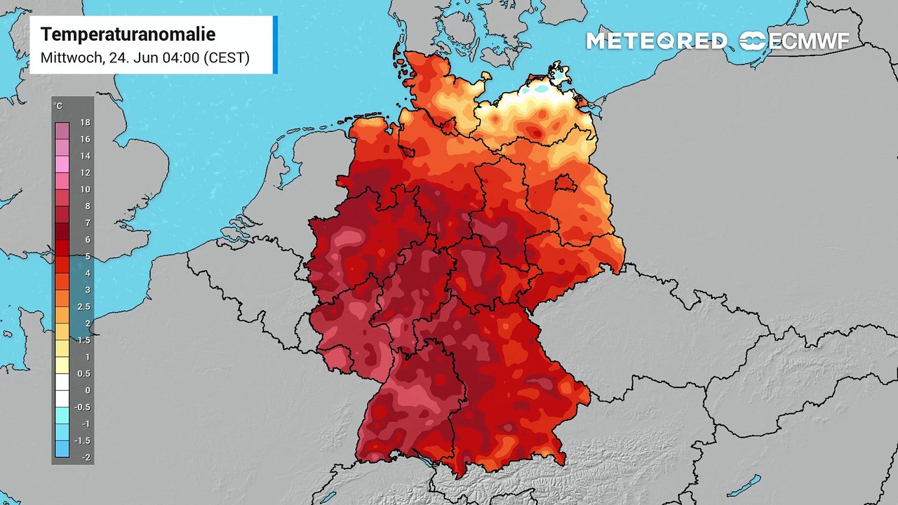 Enorme Temperaturanomalien in Deutschland - kurz: Es ist für die Jahreszeit viel zu heiß!