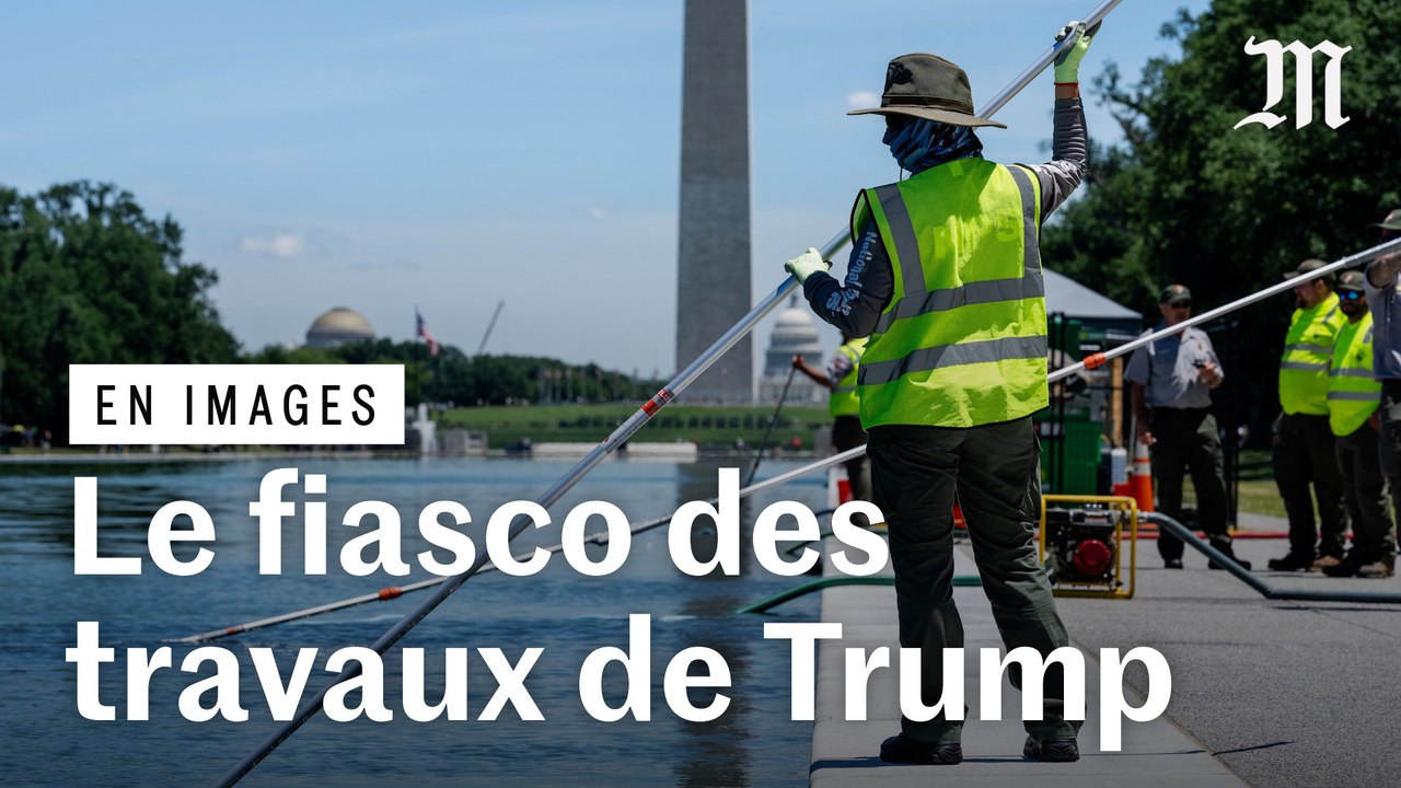 Donald Trump vivement critiqué après les travaux du bassin du Lincoln Memorial