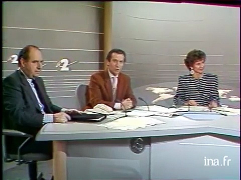 1987 - Johnny Hallyday et Bernard Lavilliers Mobilisés pour la Défense de TV6 (Journal de 13h, Antenne 2, 3 Mars)