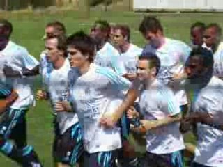 reprise entrainement de l'om saison 2008/2009