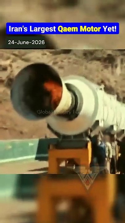 Iran Tests Massive Qaem Rocket Motor