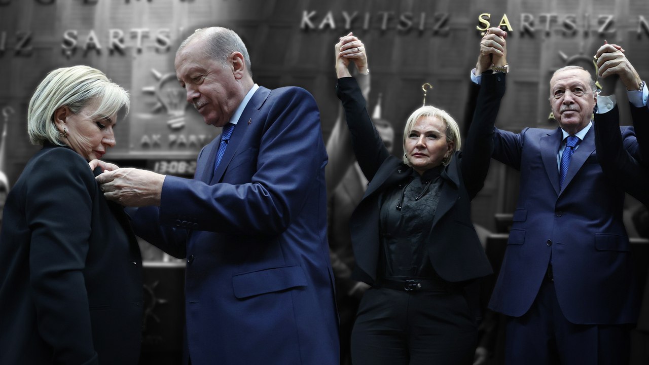 CHP'den istifa eden İstanbul Milletvekili Nimet Özdemir AKP’ye katıldı:  Rozetini Cumhurbaşkanı ve Genel Başkan Erdoğan taktı