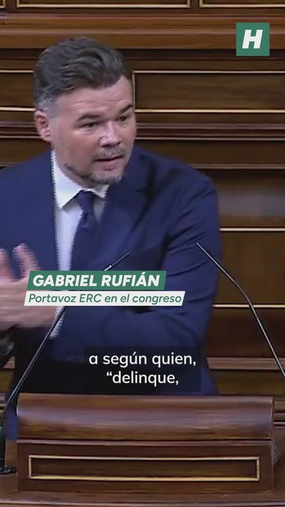 Gabriel Rufián a Pedro Sánchez La pregunta es ¿usted lo sabía?