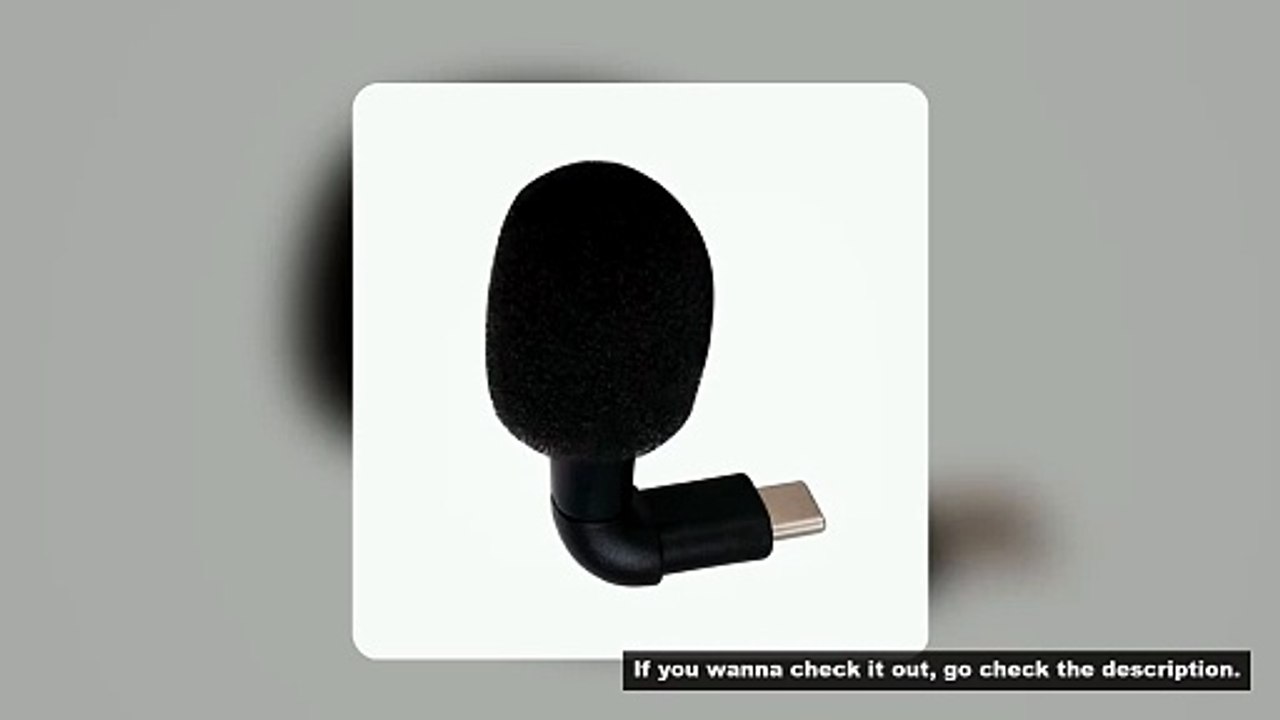 Smartphone Microphone Video Microphone Type-c/3.5mm Plug Support Multiple Device for Vlog Recording