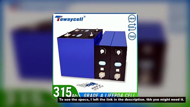 Tewaycell 3.2V 315Ah 320Ah Lifepo4 Lithium Ion Battery 12V 24V 48V Rechargeable Battery Pack for DIY