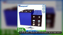 Tewaycell 3.2V 315Ah 320Ah Lifepo4 Lithium Ion Battery 12V 24V 48V Rechargeable Battery Pack for DIY