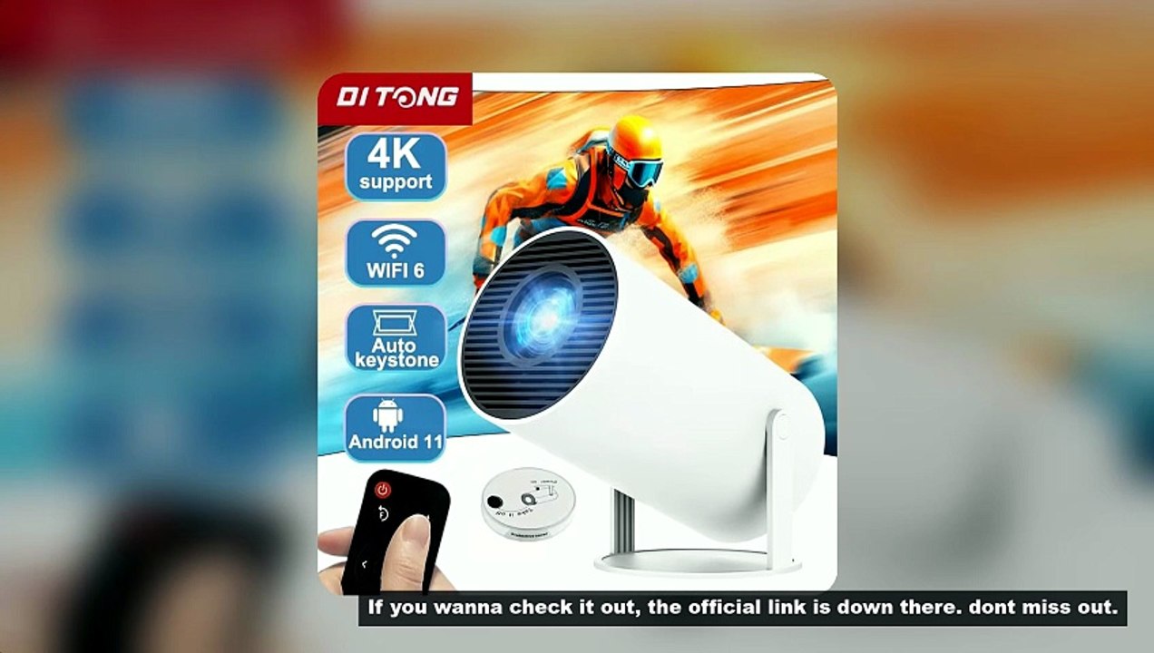 DITONG HY300 Plus HD Projector Portatil 4K 1280x720P Android Wifi LED Video Home Theater Cinema Phon