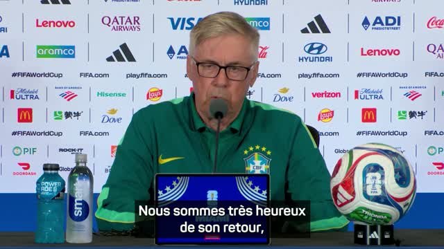 Brésil - Ancelotti : Neymar est capable de jouer 90 minutes en marchant !
