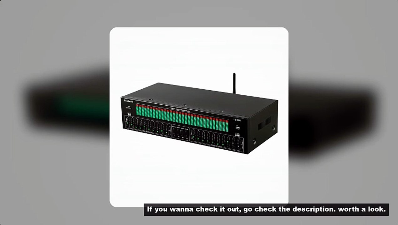 New EQ equalizer music spectrum analysis stereo 20-band graphic equalizer BT5.4 EQ-8000 audio player