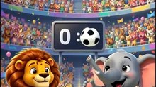 Animal World Cup Final | Lion vs Elephant Football Match | Fun Kids Story