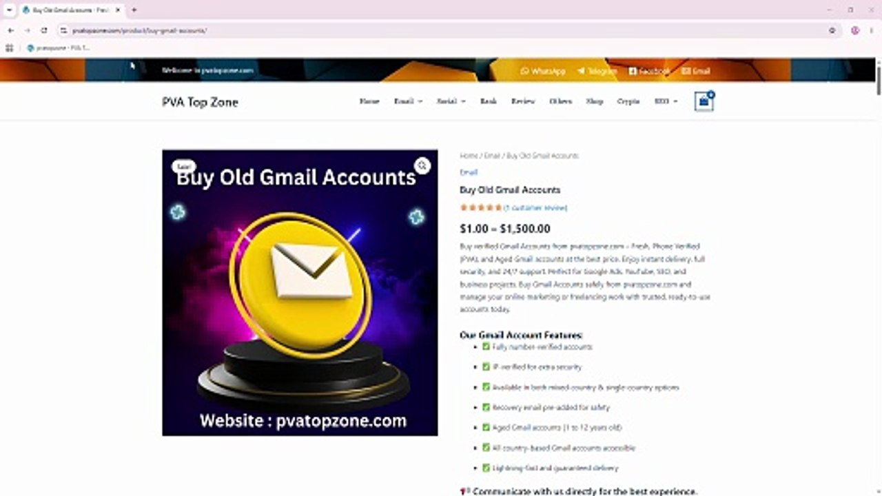 Top 5 Sites To B uy O ld Gmail Accou//nts For Sale In This Time