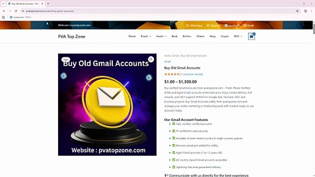 7 Best Sites To Buy Old Gmail Accounts (PVA &amp - Blogs