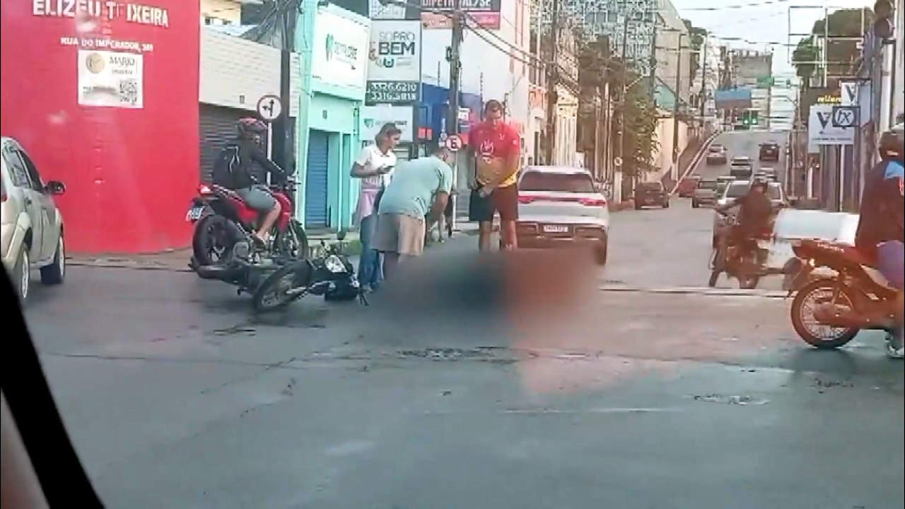 Acidente no cruzamento do Centro de Maceió