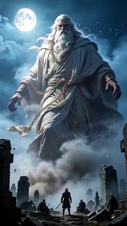 The Elder Titan Awakens From the Mist 👑🌫️  Cinematic Dark Fantasy Short #shorts