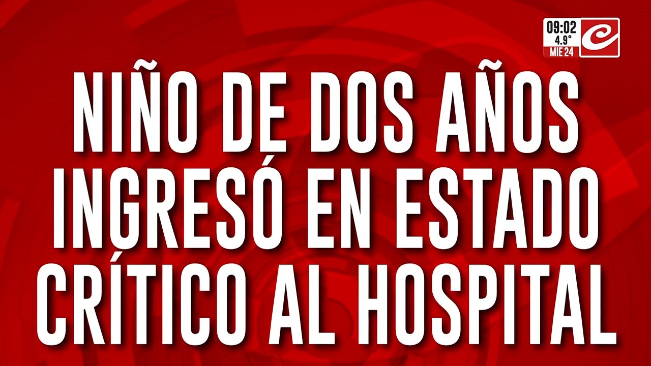 Nene de dos años ingresó moribundo al hospital y sospechan que lo molieron a golpes