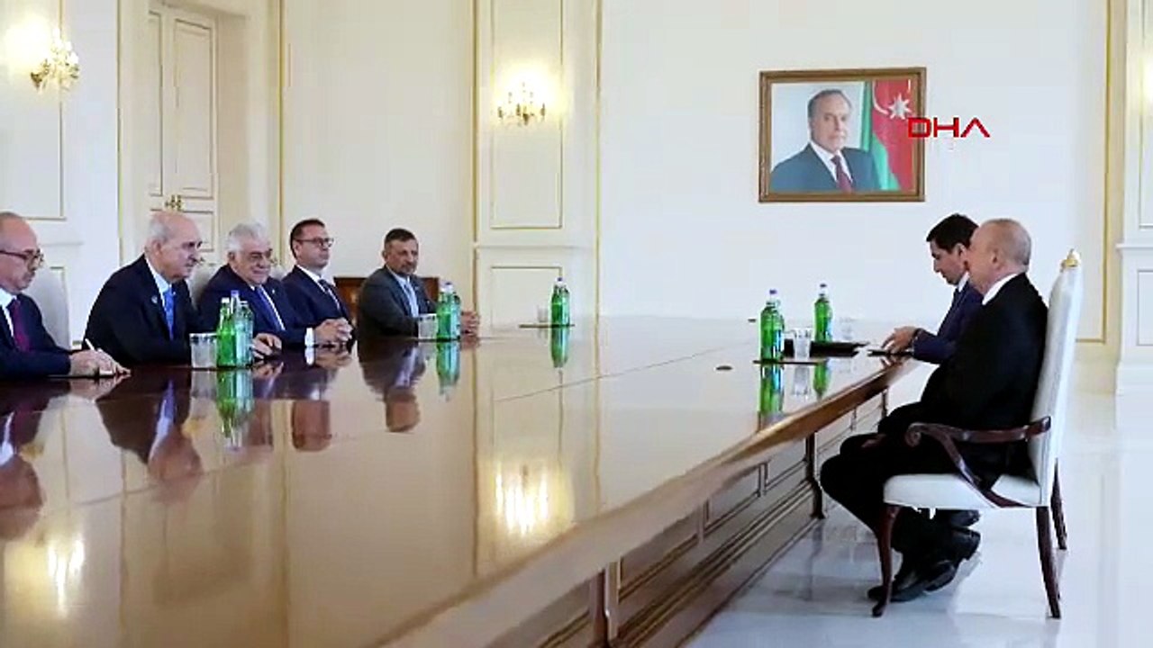 TBMM Başkanı Kurtulmuş, Azerbaycan Cumhurbaşkanı Aliyev tarafından kabul edildi
