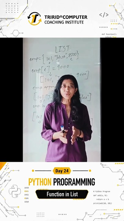 Day 24 - Python Programming - Function in List