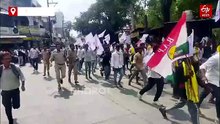 बैरिकेड तोड़ विधायक ने कार्यकर्ताओं के साथ लगा दी दौड़, रतलाम पुलिस भी नहीं पकड़ सकी