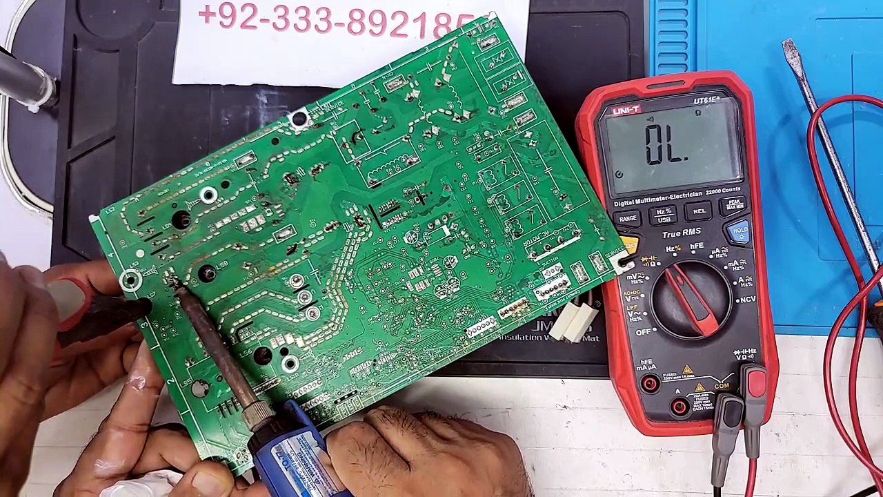 Orient DC Inverter AC Outdoor PCB Repairing  E5 Error Code  IGBT Faulty  PFC Circuit Repair by - Babar Electronics HVACR