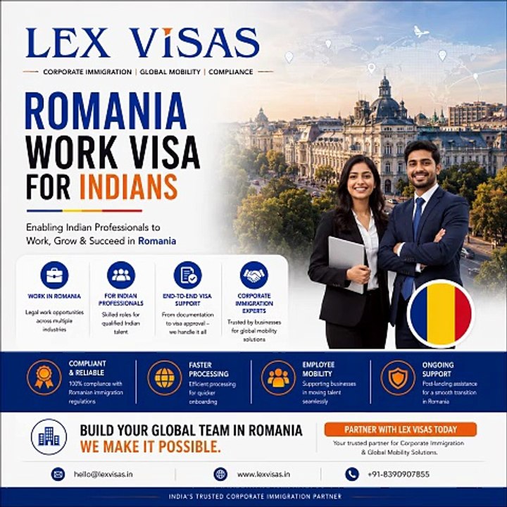 Work Visa to Romania for Indians | Romania Work Visa Consultants in India