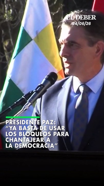 Presidente Paz: “Ya basta de usar los bloqueos para chantajear a la democracia”