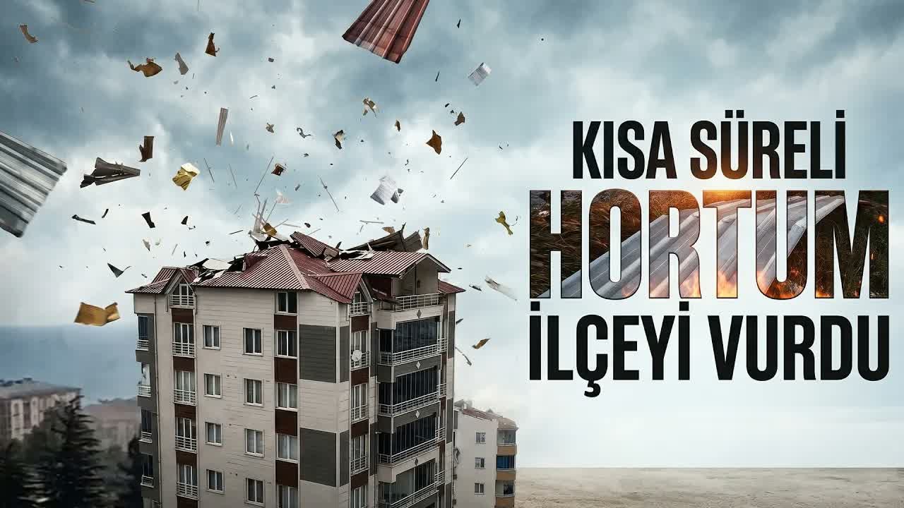 Ahlat’ta Şiddetli Hortum: Çatılar Böyle Savruldu!