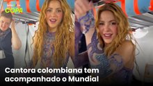 Shakira celebra classificação da Colômbia para próxima fase da Copa do Mundo nos bastidores de show
