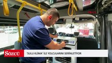 Diyarbakır sıcağında, minibüsüne kurduğu ‘sulu klima’ ile yolcularını serinletiyor