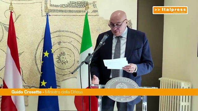 Italia-Austria, Crosetto vede Tanner Dichiarazione d'intenti su forze armate