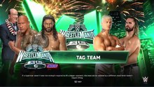 WWE 2K25 - Roman Reigns & The Rock vs. Cody Rhodes & Seth Rollins