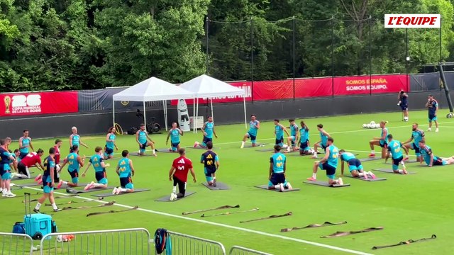 Victor Munoz toujours à l'écart lors de l'entraînement de l'Espagne à deux jours du match contre l'Uruguay - Foot - Coupe du monde 2026 - Espagne