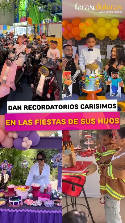 Famosos que dan recordatorios carísimos en las fiestas de sus hijos