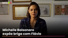 Michelle diz que foi ‘maltratada’ e ‘humilhada’ por Flávio Bolsonaro ao expor briga: 'Apunhalada'